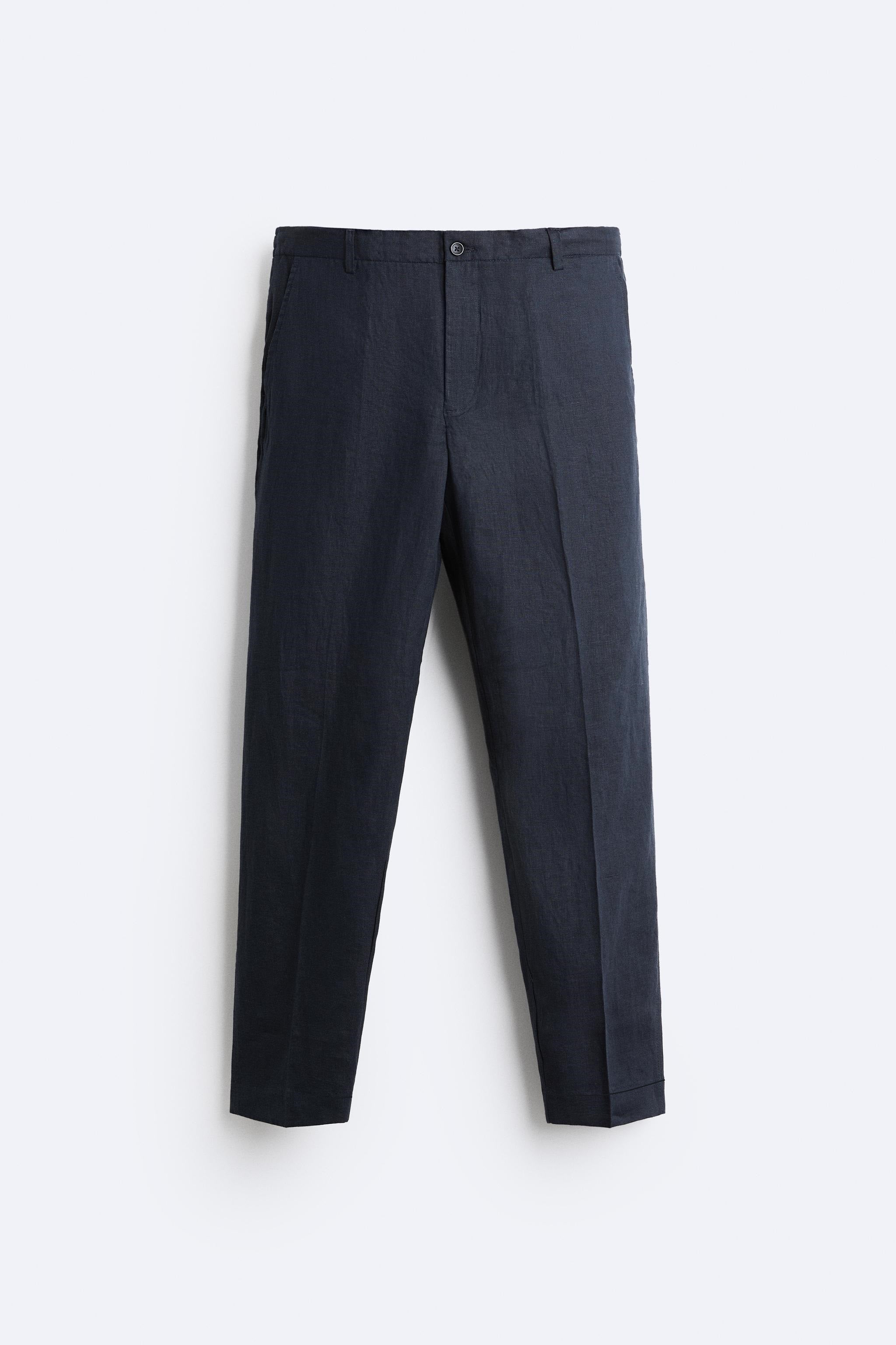 Bespoke tailored trousers for men - linen and wool blend by Omar Najam