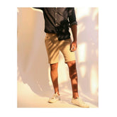 Khaki Sartocinni Shorts — made to measure, Bespoke By Omar Najam