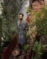 Highend Charcoal Grey Shalwar Kameez — made to measure, Bespoke By Omar Najam