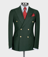 Bottle Green Double Breasted — made to measure, Bespoke By Omar Najam