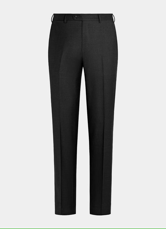 Charcoal Grey straight fit trousers