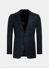 Navy Blue Birdseye Single Breasted Suit