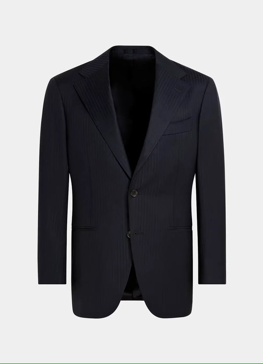 Navy Blue Self Lining Single Breasted Suit
