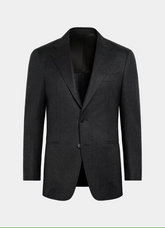 Charcoal Grey Flannel Wool
