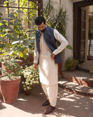 Highend Off White Shalwar Kameez