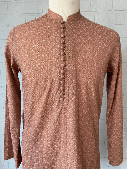 Mauve Pink Chikankari