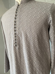 Light Grey Chikankari