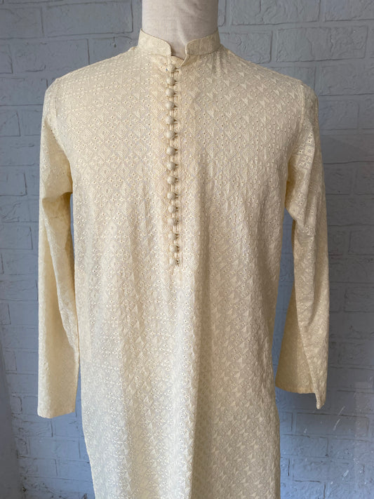 Boski Cream Chikankari