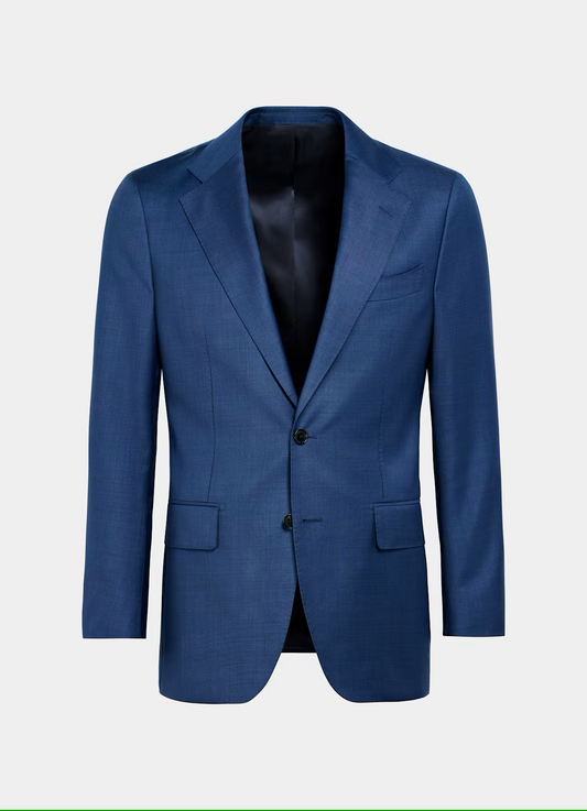 Teal Blue Single Breasted Suit