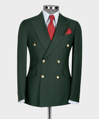 Bottle Green Double Breasted — made to measure, Bespoke By Omar Najam