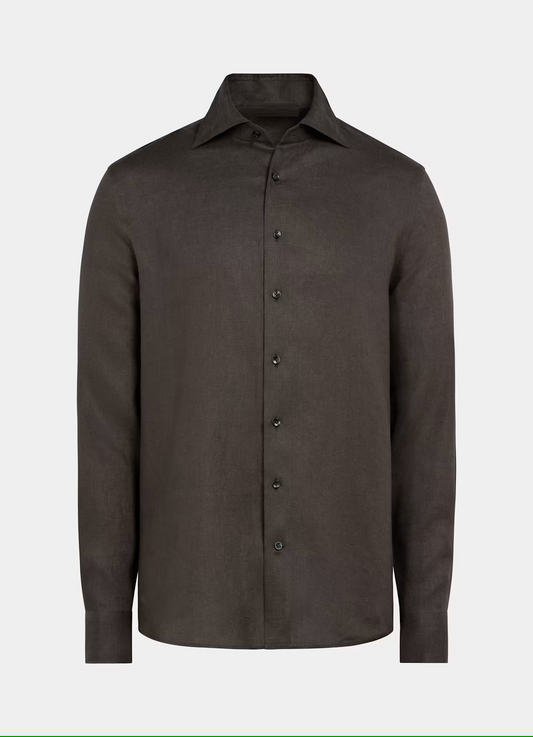 Brown Linen Shirt