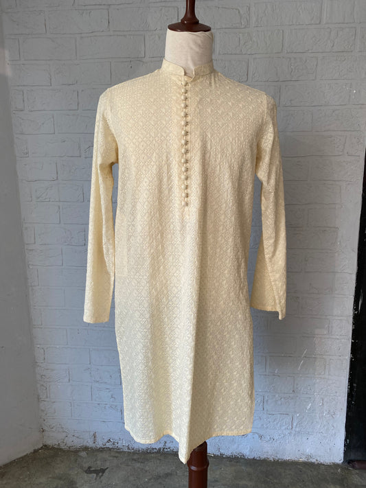 Boski Cream Chikankari