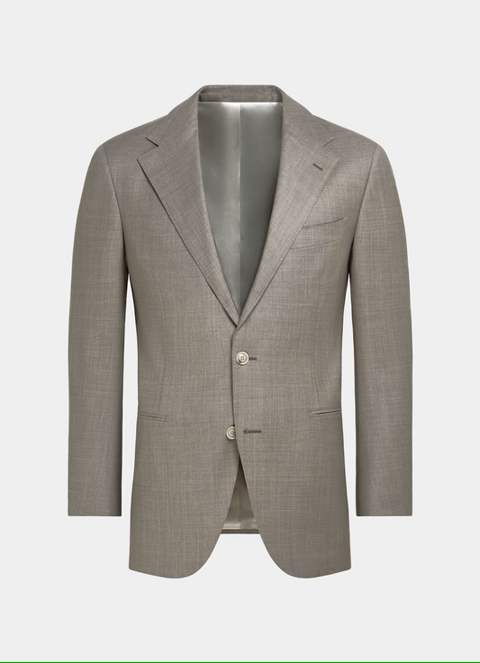 Khaki Sand Single Breasted Suit
