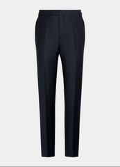 Navy Blue Birdseye Single Breasted Suit