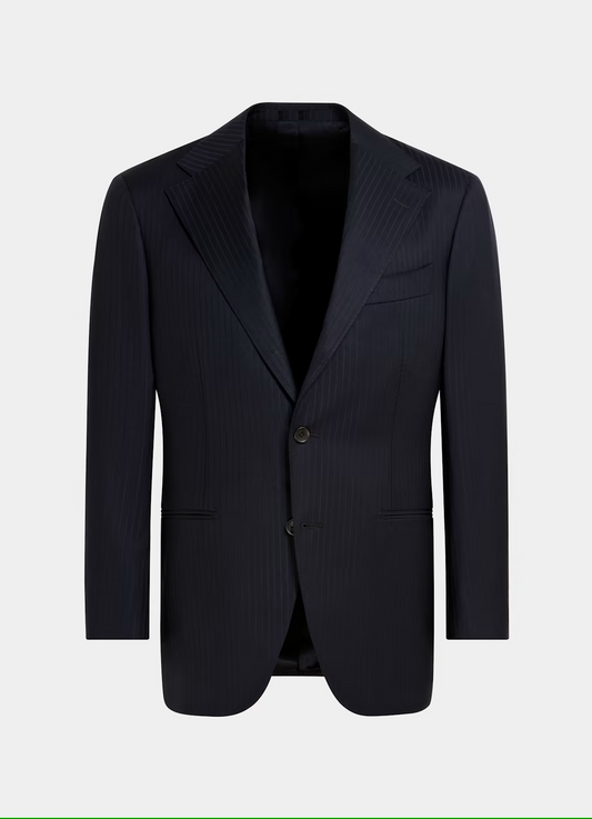 Navy Blue Self Lining Single Breasted Suit
