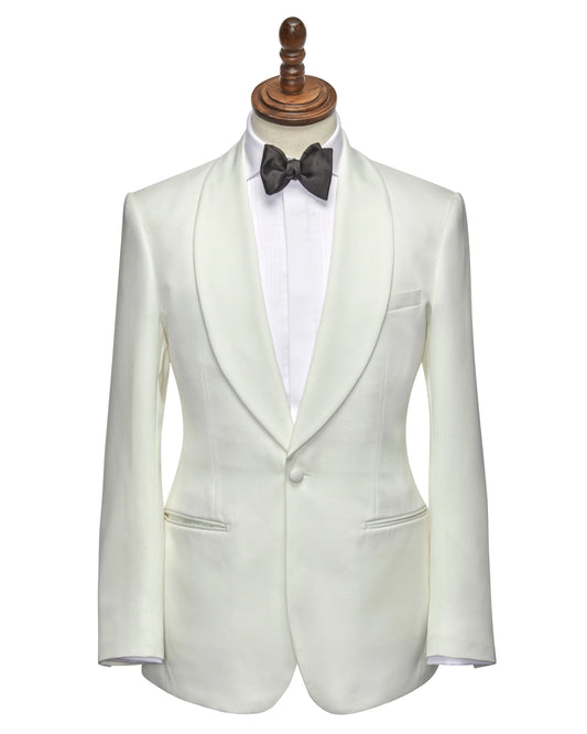 Off White Tuxedo with Shawl Lapels