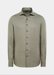 Olive Green Linen Shirt