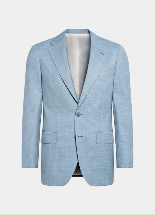 Ice Blue Single Breasted Suit