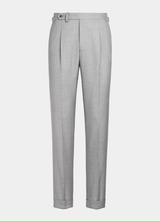 Light Grey Single Breasted Suit