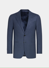 Medium Blue Single Breasted Suit