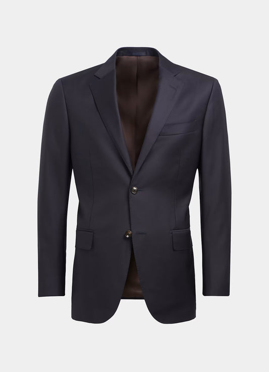Navy Blue Single Breasted Suit